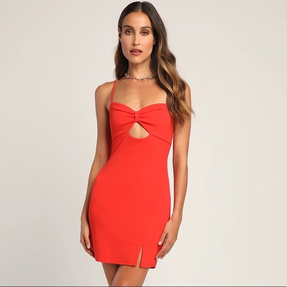 Lulus Dresses & Skirts - NEW Red Sleeveless Bodycon Mini Dress